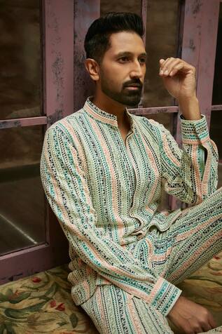 SVA by Sonam & Paras Modi Lucknowi Embroidered Kurta Set