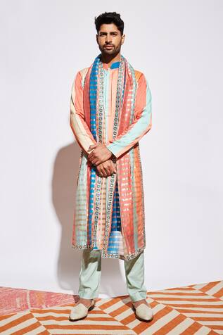SVA by Sonam & Paras Modi Printed Silk Kurta & Pant