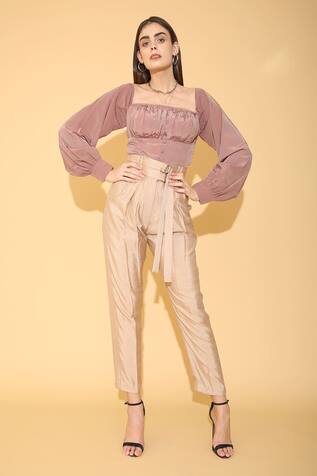 Torqadorn Puff Sleeve Crop Top