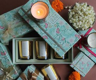 Sukoon Living Scented Candles (Set of 3)