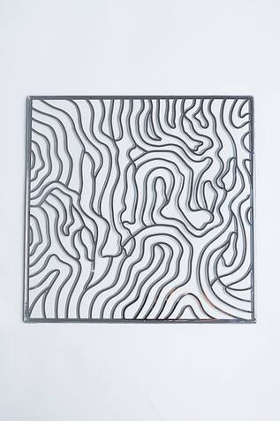 The Bling Edit Dancing Line Transparent Placemat Set of 1