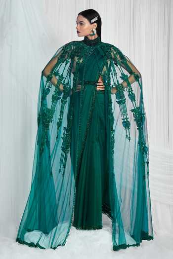 Embellished Cape Jacket: Buy 