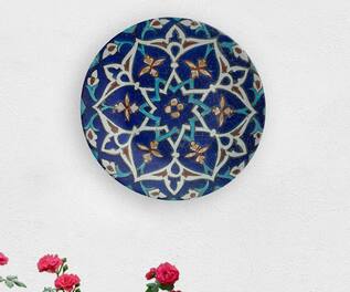 The Quirk India Turkish Marble Art Decorative Wall Plate