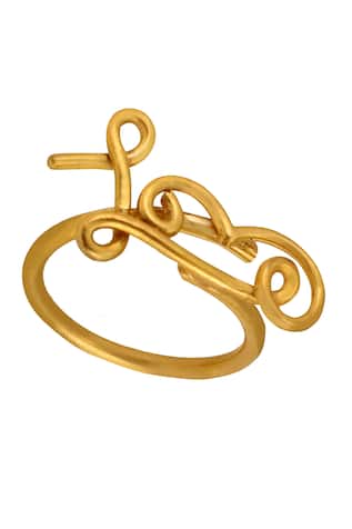 Varnika Arora Handcrafted Cutwork Love Ring