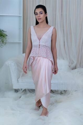 Varun Chakkilam Draped Skirt Set