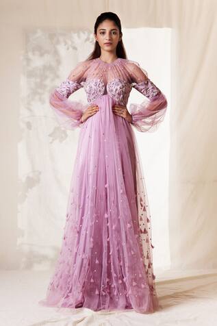 Vivek Patel Embroidered Gown