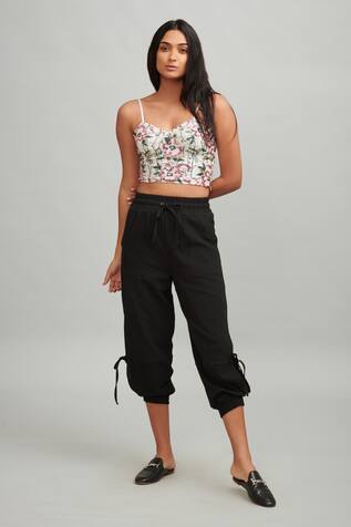 Dash and Dot Crinkle Cut-Out Jogger