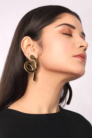 The YV Brand by Yashvi Vanani Mismatched Loop Dangler Earrings