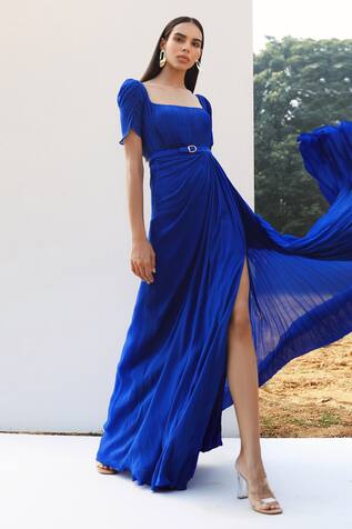 Zwaan Draped Pleated Gown
