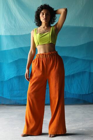 Zwaan Strappy Crop Top & Pant Set