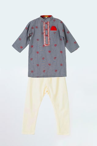 Shruti Jalan Anchor Thread Embroidered Kurta Set 