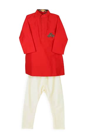 Zardozi Embroidered Car Motif Kurta Set 