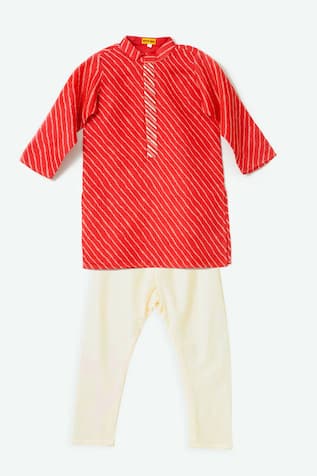 Shruti Jalan Leheriya Pattern Kurta Set 
