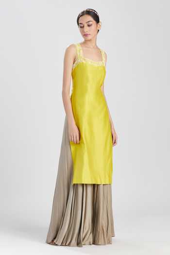Megha Bansal Lima Strappy Kurta & Sharara Set 