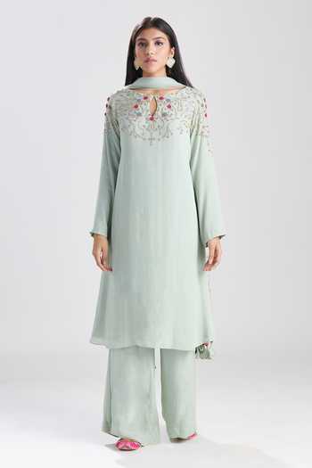 Megha Bansal Adya Embroidered Bodice Kurta Set 