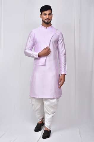 Adara Khan Mandarin Collar Kurta Set