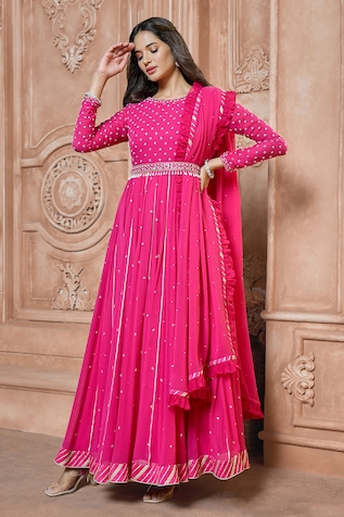 Ariyana Couture Bead Embroidered Anarkali Set