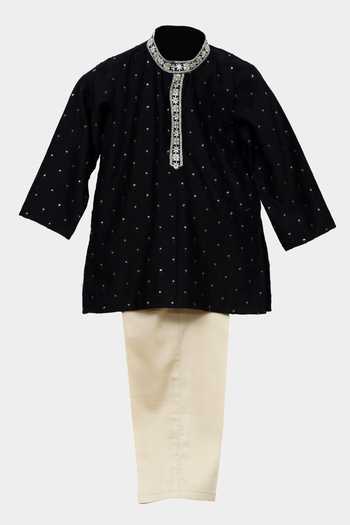 MINIME ORGANICS Embellished Kurta & Pyjama Set 