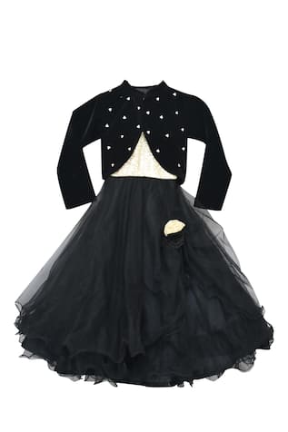 Fayon Kids Gown With Embellished Shrug  