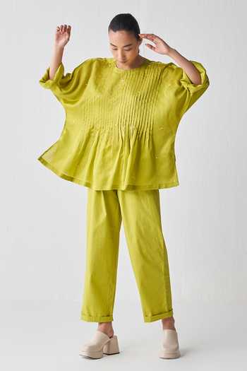 Three Poplin Narrow Bottom Pant 