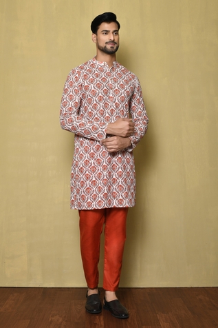 Samyukta Singhania Vintage Print Short Kurta