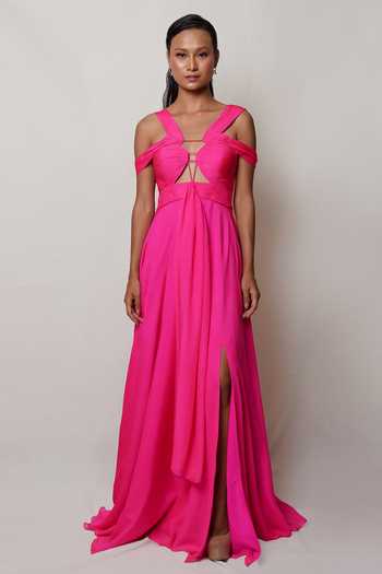 Pinup By Astha Front Cutout Gown 