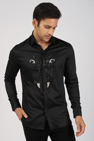 Tiger Embroidered Shirt 