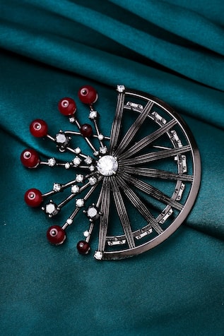 Mahabharata Themed Embellished Brooch 