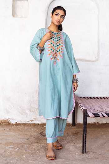Gulabo Jaipur Arzu Cotton Kurta & Pant Set 