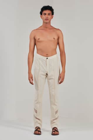 Linen Panelled Pant 