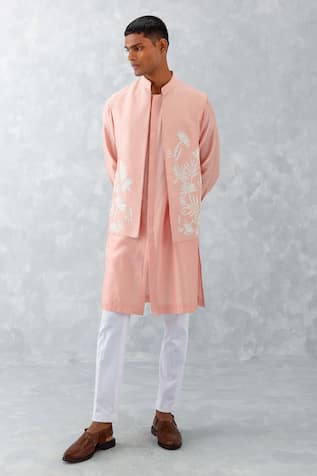 Flower Lace Embroidered Bundi Set 