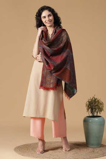 Shingora Floral & Paisley Pattern Stole 