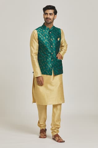 Bloom Motif Green Bundi 