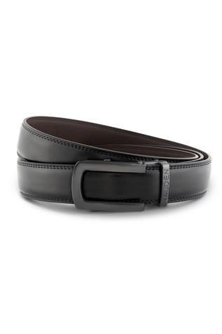 HALDÈN Metallic Matte Buckle Belt