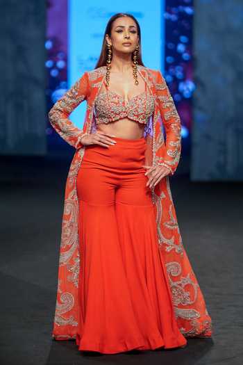 Bhumika Sharma Ambi Jaal Embroidered Jacket & Sharara Set 