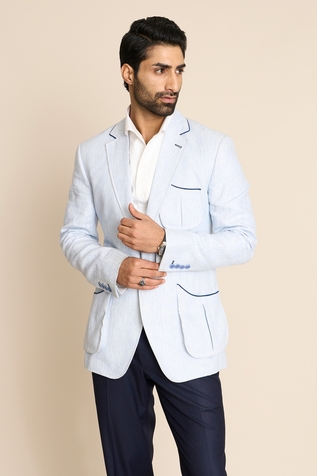 Gargee Designers Bellows Pocket Linen Blazer