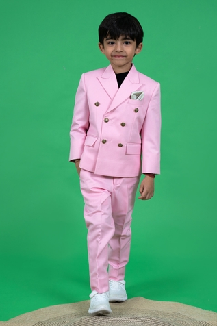 Little Boys Closet by Gunjan Khanijou Double Breasted Blazer Set