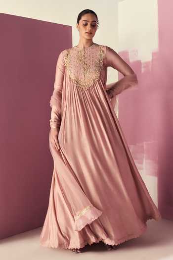 Ridhi Mehra Jaajim Long Anarkali With Ruffle Hem Dupatta 