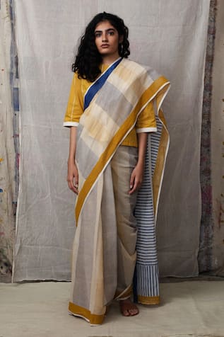 Cotton Silk Sarees Online | Plain Cotton Silk Sarees – BharatSthali