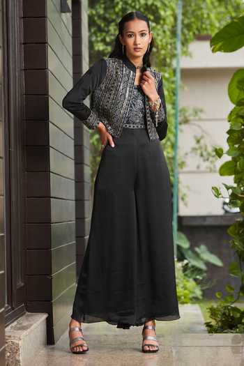 Bohame Aaliyah Hand Embroidered Jumpsuit With Jacket 