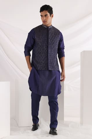 Cord Work Embroidered Bundi 