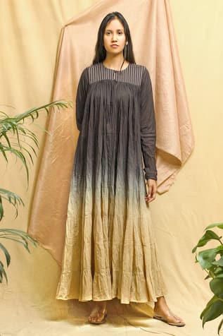 Ombre Flowy Tiered Dress 