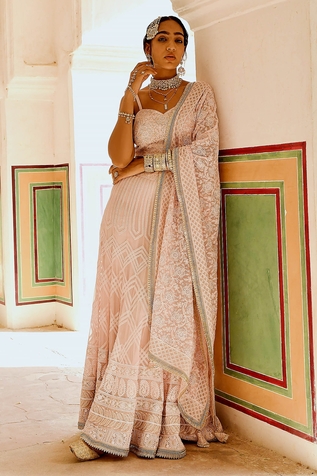 KARAJ JAIPUR Chikankari Lehenga Set