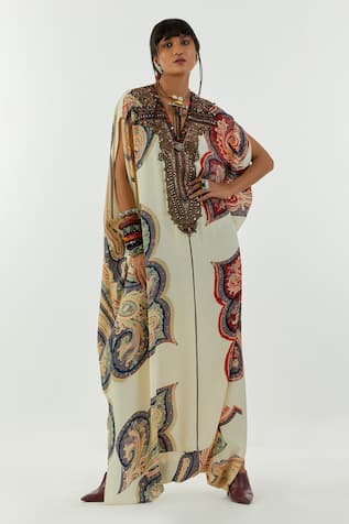 Aseem Kapoor Vayu Ambi Print Kaftan Jumpsuit 