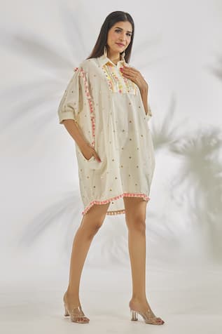 Gopi Vaid Mehr Sequin Embroidered Dress 