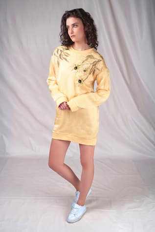 Designer sweatshirt clearance dress