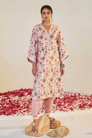 Sage Saga Mahgul Floral Print Kurta 