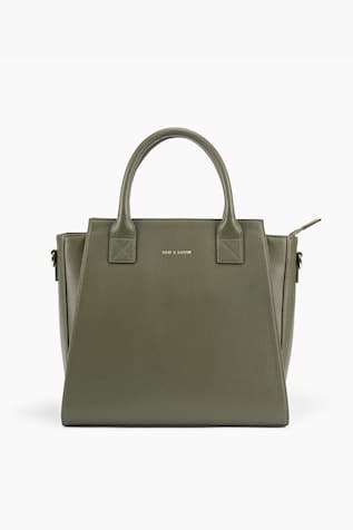 Leather Pebble Grain Handbag 