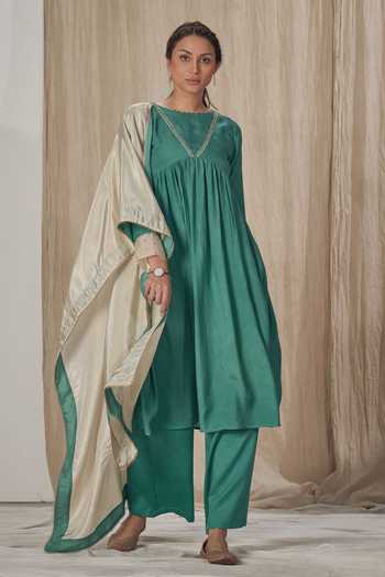 Affroz Empire Waist Gathered Kurta Set 