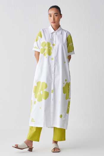 Three Floral Pattern Kurta & Pant Set 